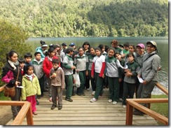 niños en paseo  x huerquehue