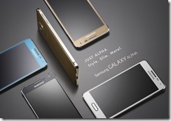 GALAXY ALPHA_KV_Group shot_Gold_Black_White_Blue_Horizontal_0804