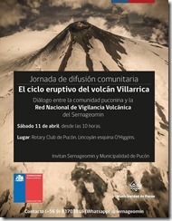 IMAGEN jornada de difusión por volcán villarrica