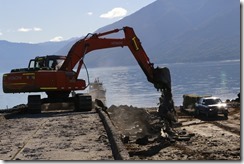 FOTO comienzan trabajos en lago caburgua 1