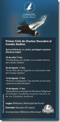 FLYER tres fechas para charla cóndor andino