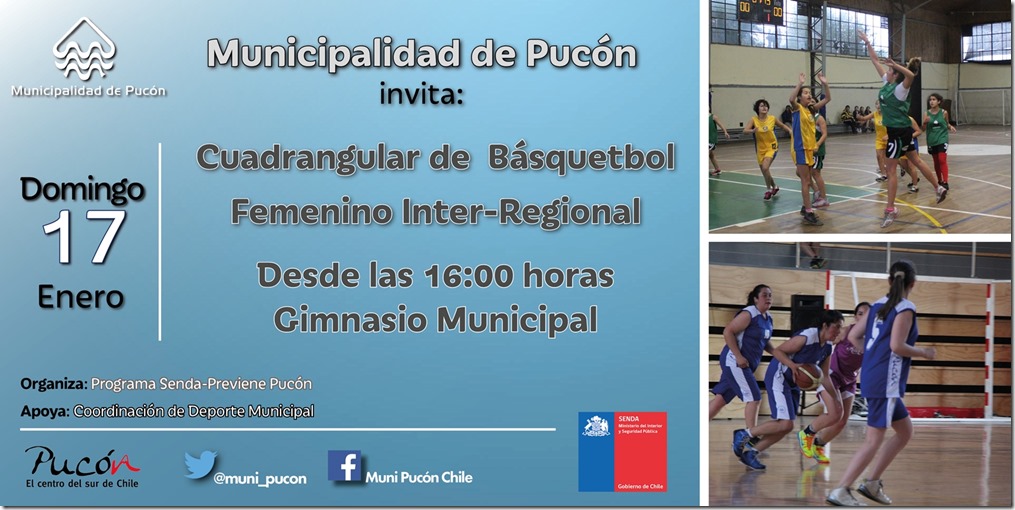 AFICHE cuadrangular de básquetbol