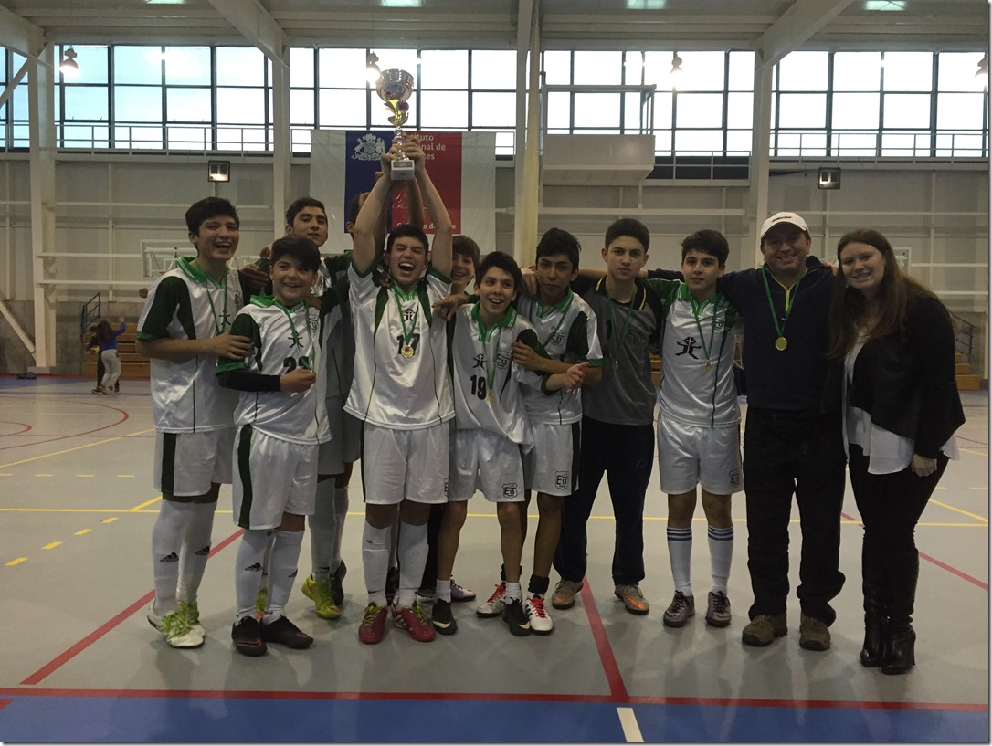 Escuela Nuestra Sra de Fátima Campeón Regional Futsal 2016 Juegos Dep. Escolares
