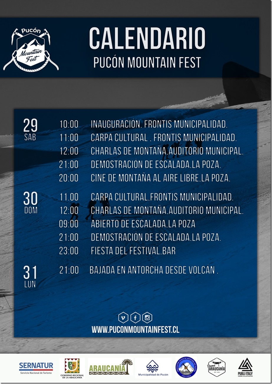 AFICHE pucón mountain fest calendario