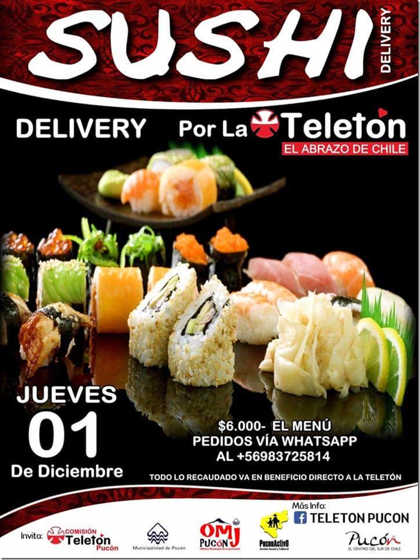 AFICHE sushi teletón