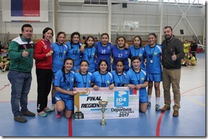 Colegio Alberto Hurtado de Villarrica Campeonas Damas Balonmano sub 14