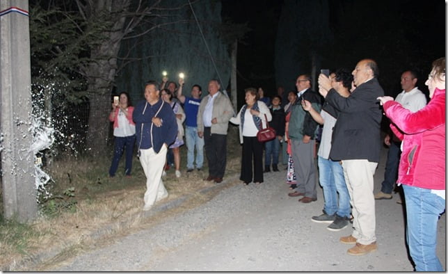 FOTO inauguración luminarias caburgua 2