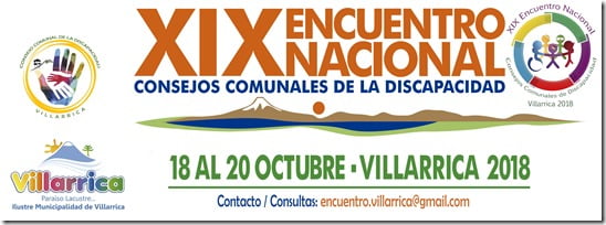 Villarrica será sede de XIX Encuentro Nacional de Consejos Comunales para la Discapacidad (1)
