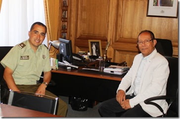 Nuevo Comisario de Carabineros realizó primera visita protocolar a Alcalde Astete