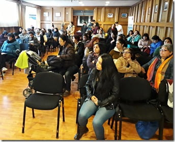 Mujeres Jefas de Hogar de Villarrica se capacitan en Gestiones Bancarias y Salud