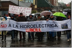 Llancalil protesta ciudadana