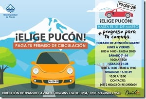 Paga tu permiso de circulación en Pucón