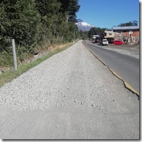 trabajos camino al volcán