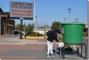 Municipio de Villarrica instala puntos limpios para lavado de manos