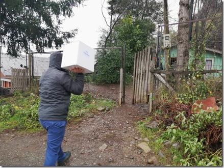 Continúa la entrega de alimentos por parte de la Municipalidad de Villarrica (1)