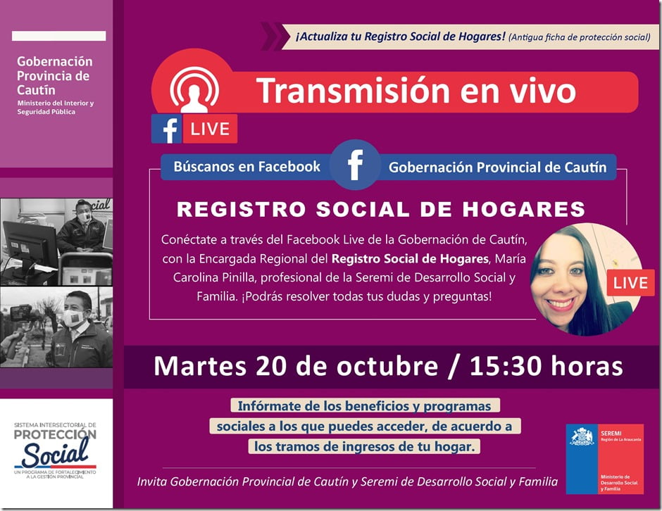 Afiche Registro Social de Hogares