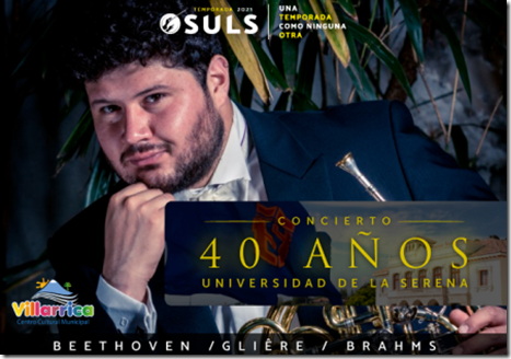 I Concierto de temporada 2021 de la OSULS que conmemora los 40 años de la Universidad de La Serena