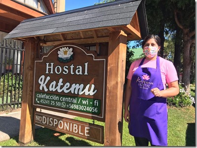 karina Cisternas, Hostal Katemu.