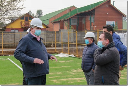 Nueva Cancha de Pasto Sintético de Ñancul alcanza 70% de avance