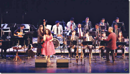 Espectacular concierto de la “Big Band Concepción Jazz” junto a Claudia Acuña y Pablo Vergara