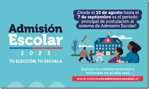 Admisión Escolar 2023 700X414