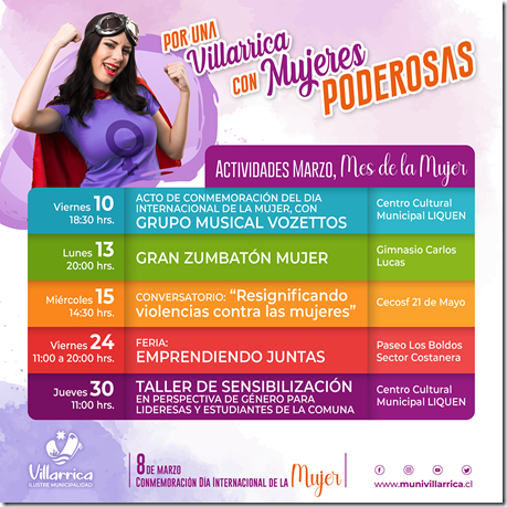 Actividades Mes de la Mujer