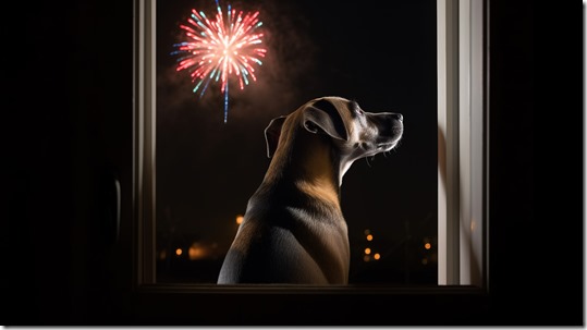 perro-mirando-ventana-fuegos-artificiales-fondo