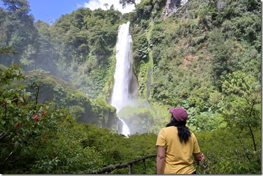 Pucón salto de agua