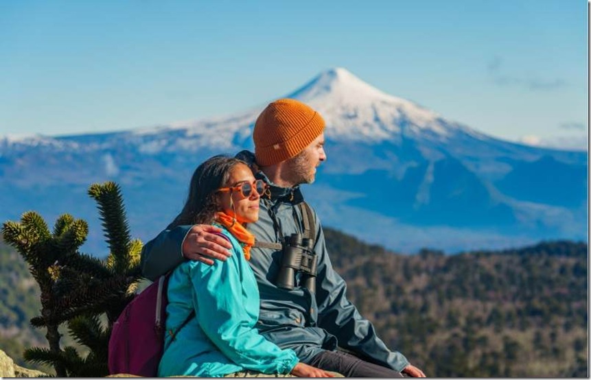 Pucon pareja volcán (1)