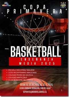 COPA PRIMAVERA DE BASQUETBOL
