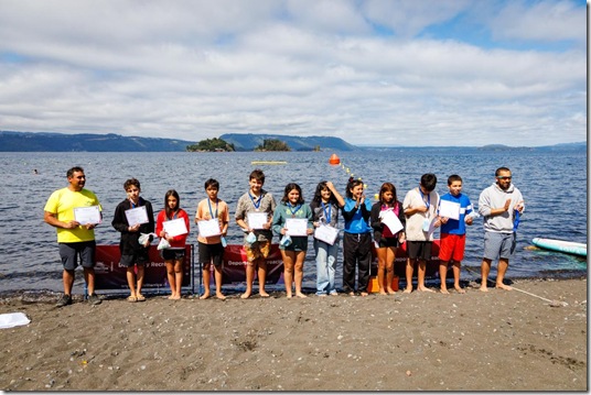 nataci&oacute;n Lican Ray diploma ni&ntilde;os